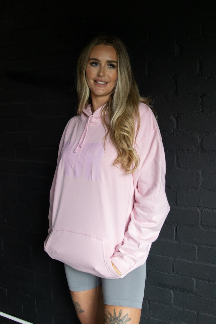 PWR Oversized Pink Hoodie