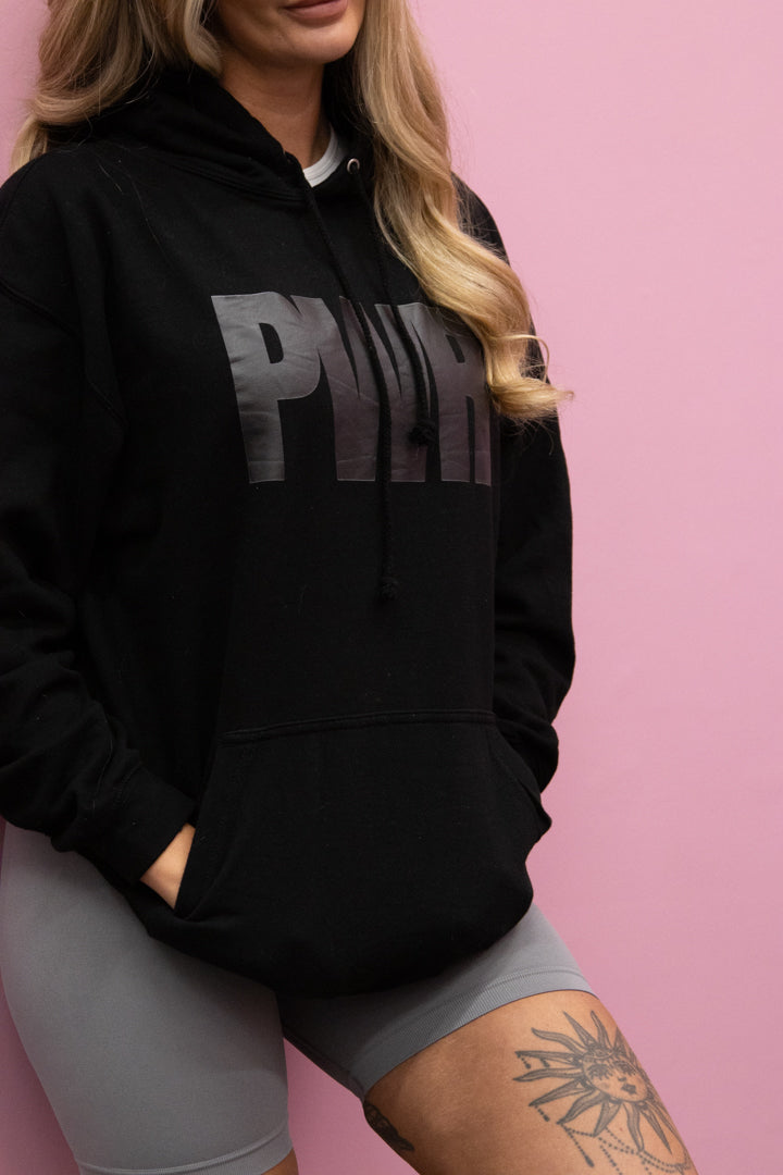 PWR Black Oversized Hoodie